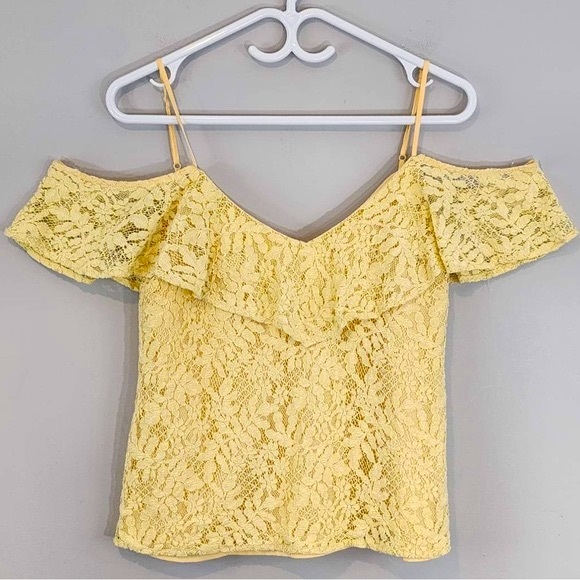 REVOLVE WAYF Romantic Cold Shoulder Ruffle Tank Sz. Small - Picture 2 of 6